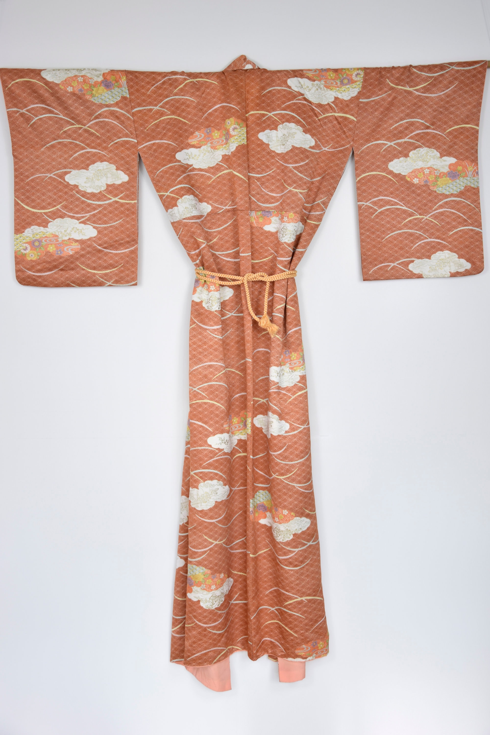 Kimono Geisha Coat, Original Japanese Vintage Kimono Robe, Silk in