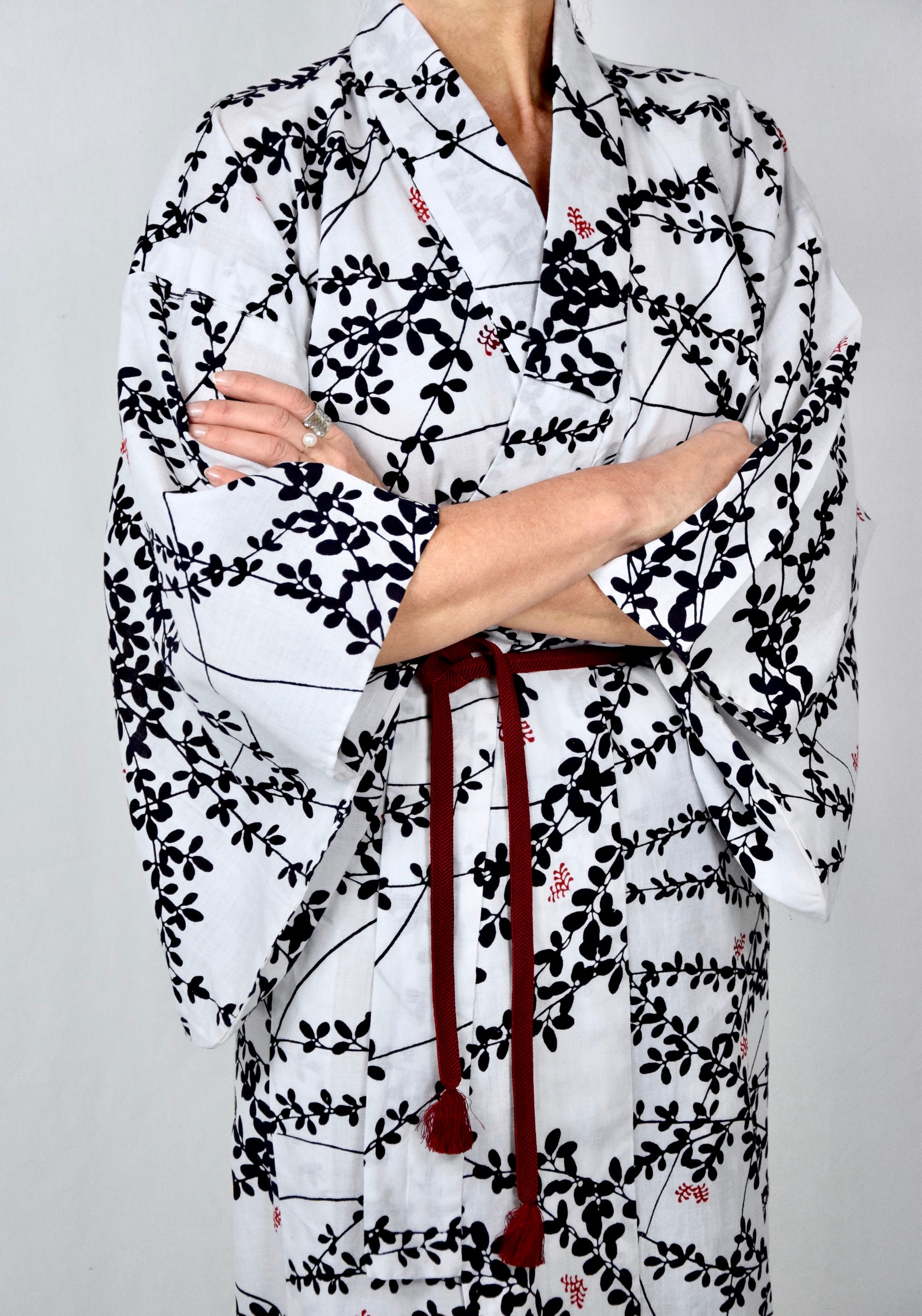 Yukata japanese summer kimono cotton japanese vintage kimono