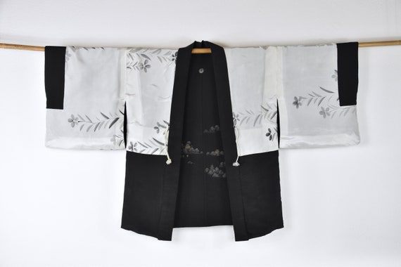 Cleaned Original Japanese Vintage Haori/ black sho