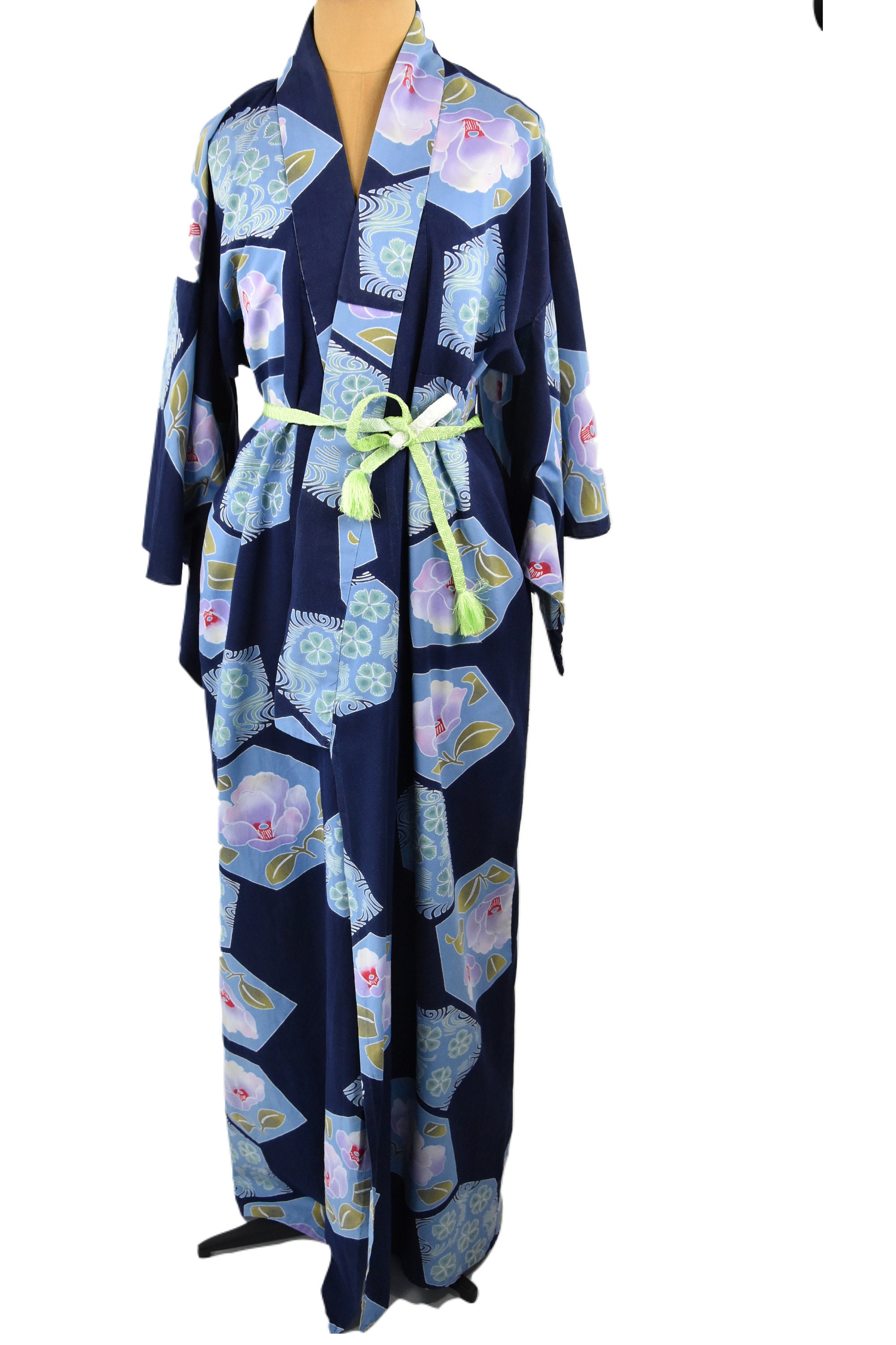 FANCY PUMPKIN Men's Yukata Robes Kimono Robe Khan Steamed Clothing Pajamas,  Black, Medium : Amazon.in: Clothing & Accessories