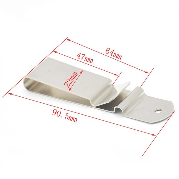 Belt Clip Leather Craft Clasp Spring Holster Hook Buckle Keyring 90 63mm Leather