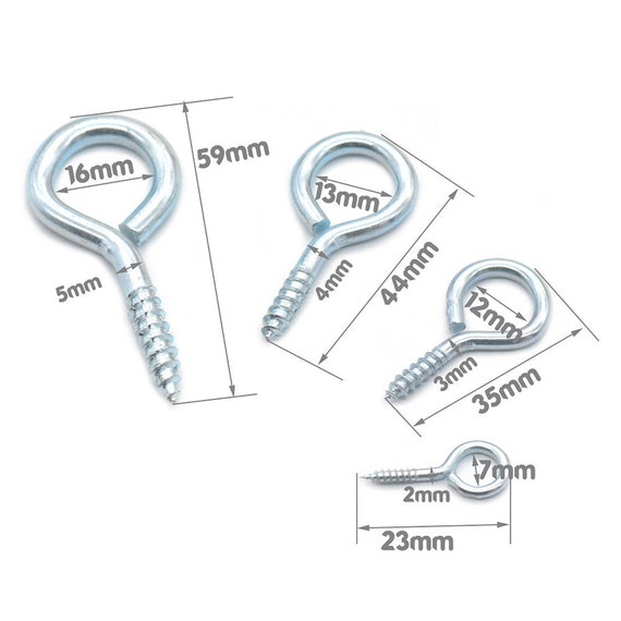 100pcs stainless steel Screws Screw-On Eye Bolts DIY connectors Findings 10mm