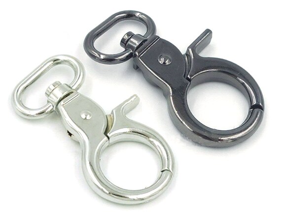10pcs Lobster SWIVEL TIGGER Clasp Clips Keyring Key Chain Findings Rose Gold