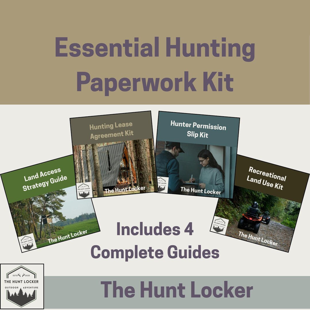 Hunting Land Access Kit – Lease, Permission, Strategy (printable PDF ...