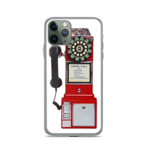 Etui na telefon stacjonarny Vintage Rotary Pay Phone, etui - Apple iPhone, Samsung, etui Flexi, etui Tough, etui biodegradowalne, etui na kartę kredytową lub dowód osobisty