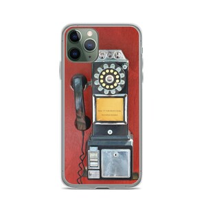 Etui na telefon stacjonarny Vintage Rotary Pay Phone, etui - Apple iPhone, Samsung, etui Flexi, etui Tough, etui biodegradowalne, etui na kartę kredytową lub dowód osobisty