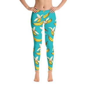 BANANA Leggings, Capri, Plus, Kids, Shorts, Joggers, Yellow, Fruit, Delicious, Yummy, Monkey, Eat, Food, bananas, Peel