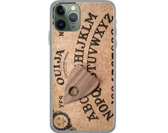 Ouija Board Laser engraved Wood case with rubber coated plastic for iPhone and Samsung phone
