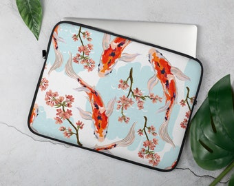 Colorful Fish Japan Laptop Sleeve Trendy 3D Print Laptop Computer Briefcase Scratch Resistant Neoprene Laptop Bag for Wife Husband White 15inch Colorful Fish Japan Laptop Sleeve Trendy 3D Print Laptop Computer Briefcase Scratch Resistant Neoprene Laptop Bag for Wife Husband White 15inch