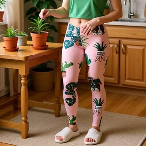 HOUSEPLANTS: Leggings, Joggers, Shorts, Womens, Mens, Kids, Youth, Indoor, Pots, Snake Plant Lady, Wightii, Spider Greenery, Leaves Tropical