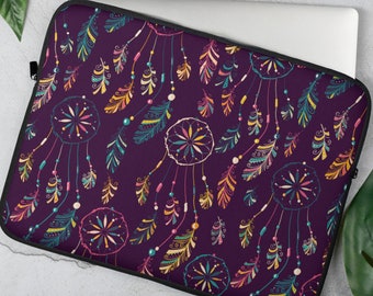 Dreamcatcher Laptop Sleeve,  7, 10, 13, 15, 17 inch, Case, Protective, Cover, Neoprene, Macbook, Dell, Chromebook, PC, Apple, Dreams, Sleep