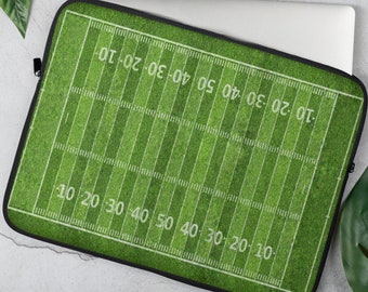 Football Field Laptop Sleeve, 13 inch, 15 inch, iPad Case, Protective, Cover, Neoprene, Macbook Dell Chromebook Surface Apple Sports, Plays