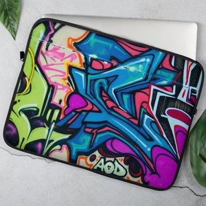 Funda para portátil con estampado de grafiti, 13 pulgadas, 15 pulgadas, funda protectora para iPad, funda de neopreno, para MacBook, Dell, Chromebook, Surface, Apple, pintura en aerosol