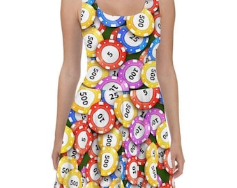 poker theme party dress Queen of Hearts Bodycon Dress: Poker Card Print Casino Outfit