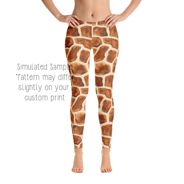 GIRAFFE Leggings, Capri, Plus, Kids, Shorts, Joggers, Wild, Animal, Zoo, Africa, Safari, Sahara, Giraffes, Pattern, Mammals, -Giraffe1