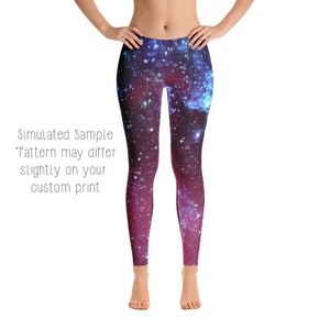 GALAXY SPACE Leggings, Capri, Plus, Kids, Shorts, Joggers, Stars, Moon, Sun, Planet, Constellations, Milky way, Cosmic, Cosmos, -Galaxy4