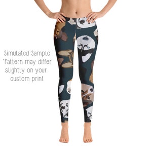 DOG Leggings, Capri, Plus, Kids, Shorts, Joggers, Doggie, Puppy, Pooch, Playful, Best friend, Puppies, Dogs, Pet, Pets, Breed, -DogPrint6