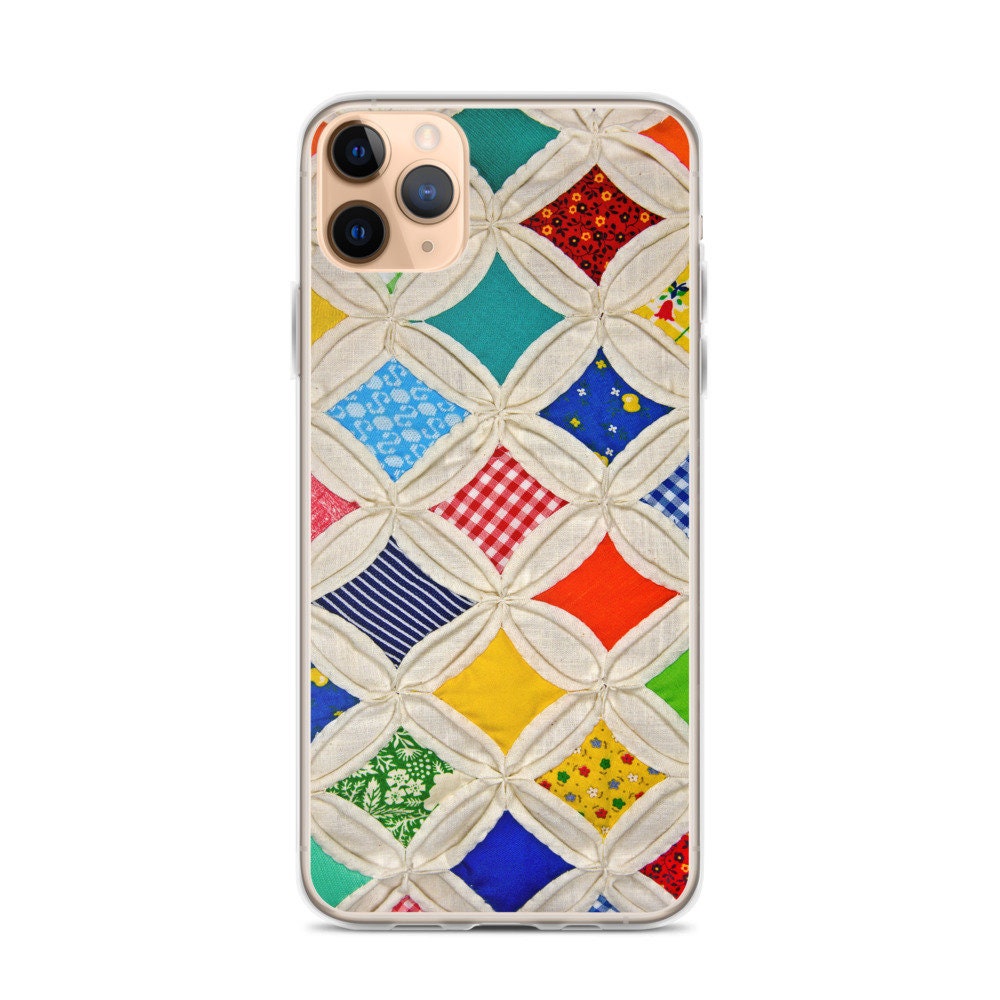 PRINTED Quilt Phone Case Cover Gift Vintage Shabby Apple Etsy