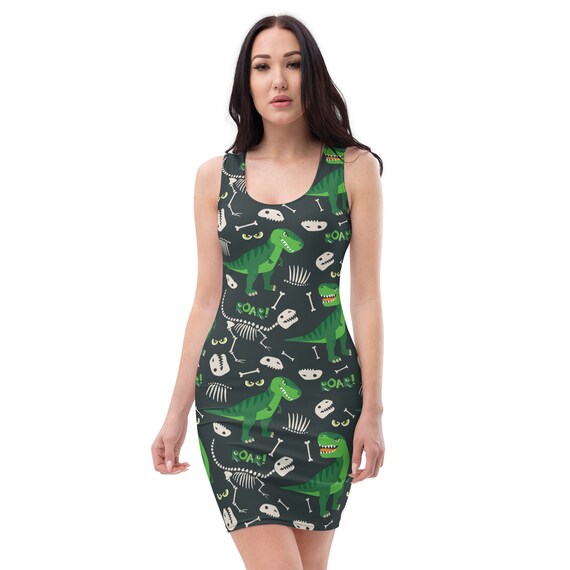ladies dinosaur dress Wrap - Brachio de Joy do not bleach Dinosaur Dress Women | Dinosaur