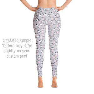 Babyhug Cotton Full Length Bootie Leggings Koala Bear Print Pack of 3 - Blue & Red