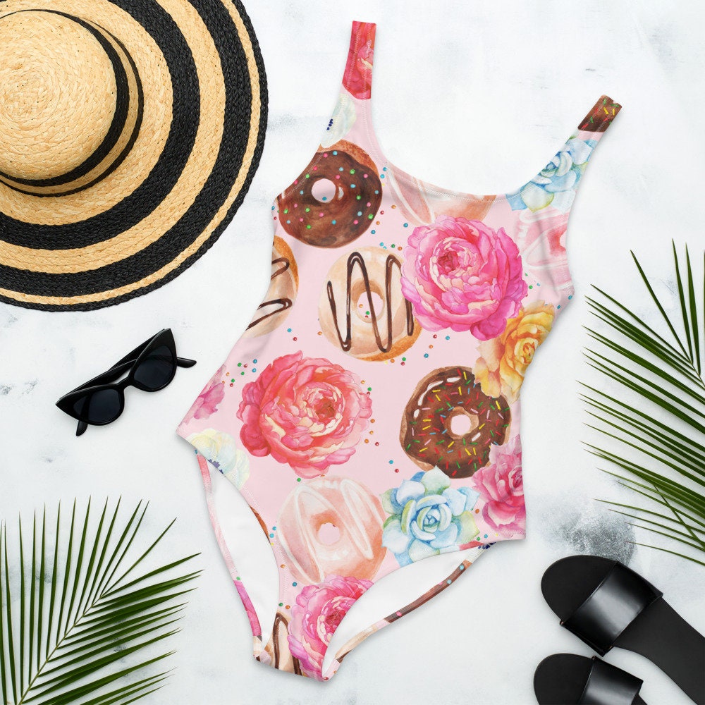 Girls donut bathing suit deals