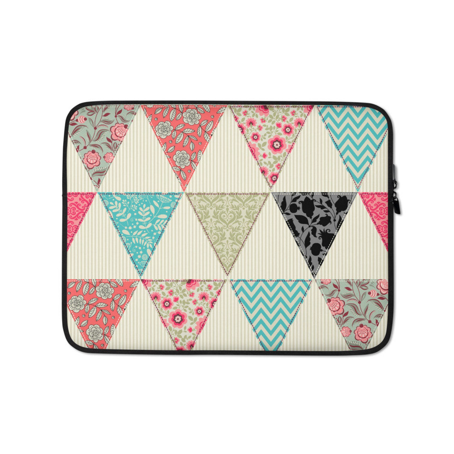 PRINTED Quilt Patterned Laptop Sleeve 13 inch 15 inch iPad Etsy