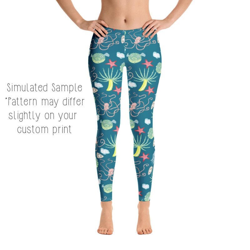 Sea Life Leggings - Etsy