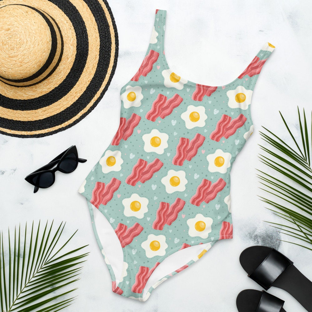 Eggs and Bacon Bikini Swimsuit Bathing Suit Women's | Etsy