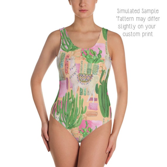 cactus print bathing suit