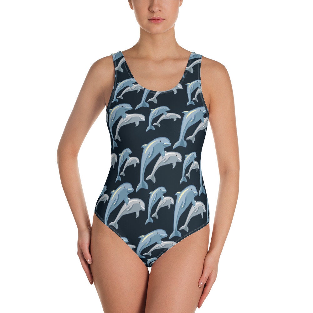 Dolphin Swimsuit Etsy UK