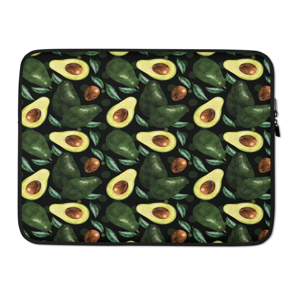 Avocado Laptop Sleeve, Cute Avocado Computer Case, Foodie Laptop Case ...