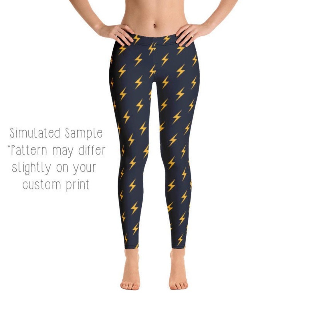 LIGHTNING BOLT Leggings Capri Plus Kids Shorts Joggers Etsy