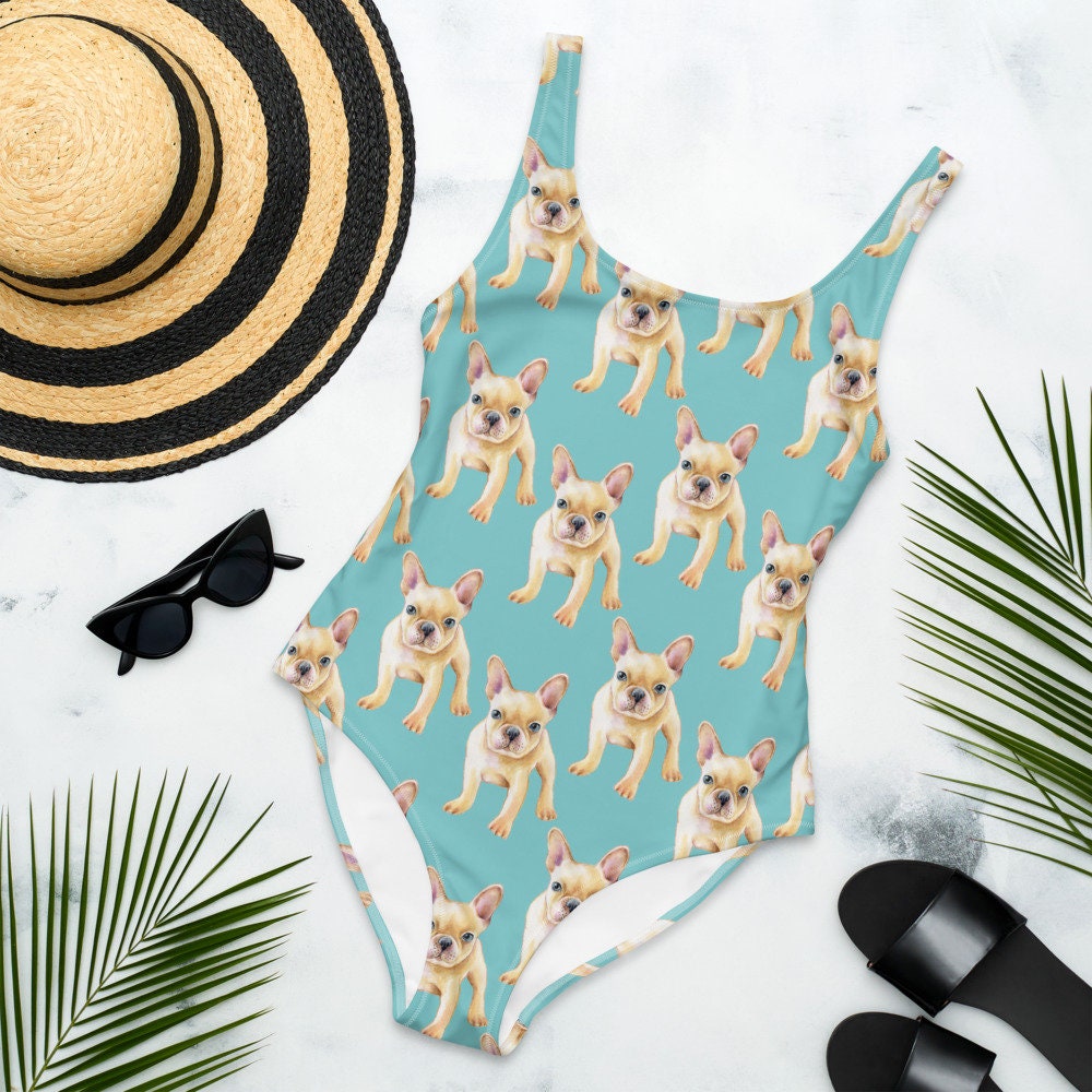 Discover French Bulldog Bikini, Swimsuit, Bathing Suit - Women's, Mens, Youth, Kids, Children, Swim, Summer, Puppy Fur Baby, Dog, Animal Pet Frenchie
