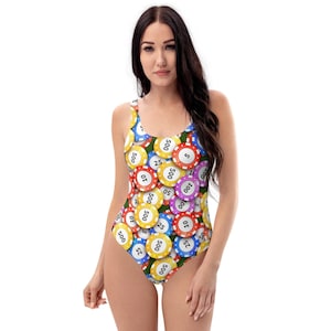 POKER CHIPS Casino Bikini, swimsuit, Bathing Suit - Women&#39;s, Youth, Kids, Children, Vacation, Playing Cards, Gamble, Gambling, Las Vegas