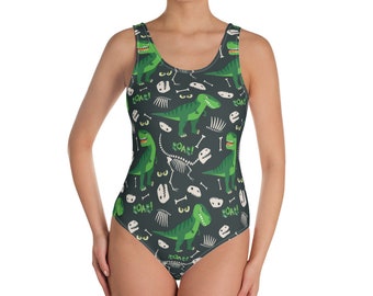 DINOSAUR Bikini, Swimsuit, Bathing Suit - Women's, Youth, Kids, Children, Swim, Summer, T-REX, Jurassic, Bones, Fossils, Dino, Extinct, ROAR