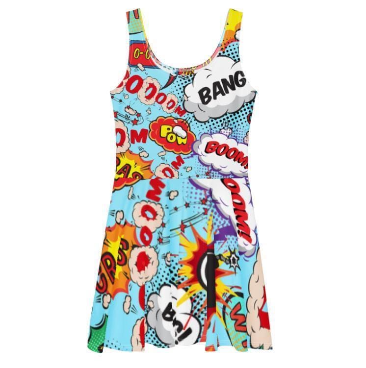 comic print bodycon dress Almost Famous Dress Pop Art Comic Book Print Bodycon Cut Out Back (Size S or M?)