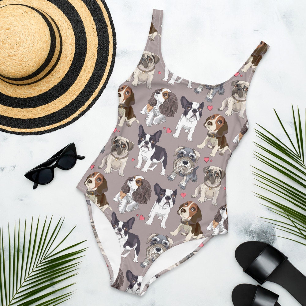 Discover PUPPY Bikini, Swimsuit, Bathing Suit - Women's, Youth, Kids, Children, Swim, Summer, Puppy, Pooch, Playful, Best friend, Puppies, Dog