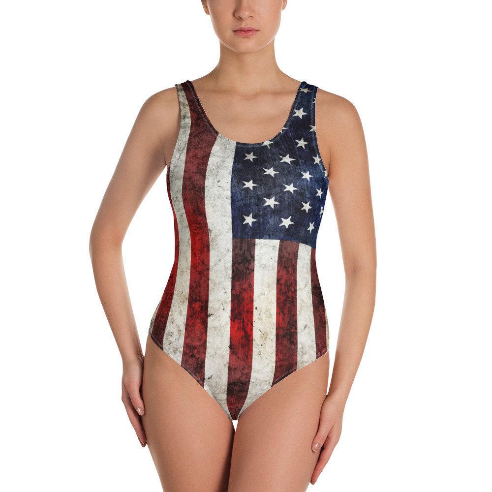 Americana Swim Suit - Etsy