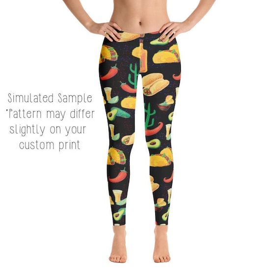 Avocado print leggings deals
