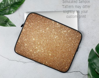 Imprimé Glittery Laptop Sleeve, 13 pouces, 15 pouces, étui iPad, protection, housse, néoprène, Macbook, Dell, Chromebook, Surface, Acer, PC Apple