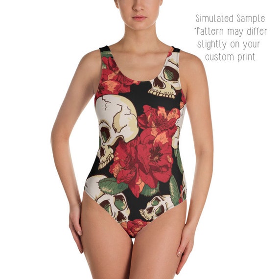 Black and red bathing suit best sale