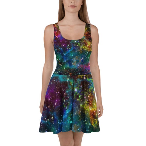 galaxy print bodycon dress Skater Dress, Fitted Dress, T-Shirt Dress, Skater Skirt Sleeve Type_One Shoulder Black and white bedroom Color:Black Pink so you can enjoy