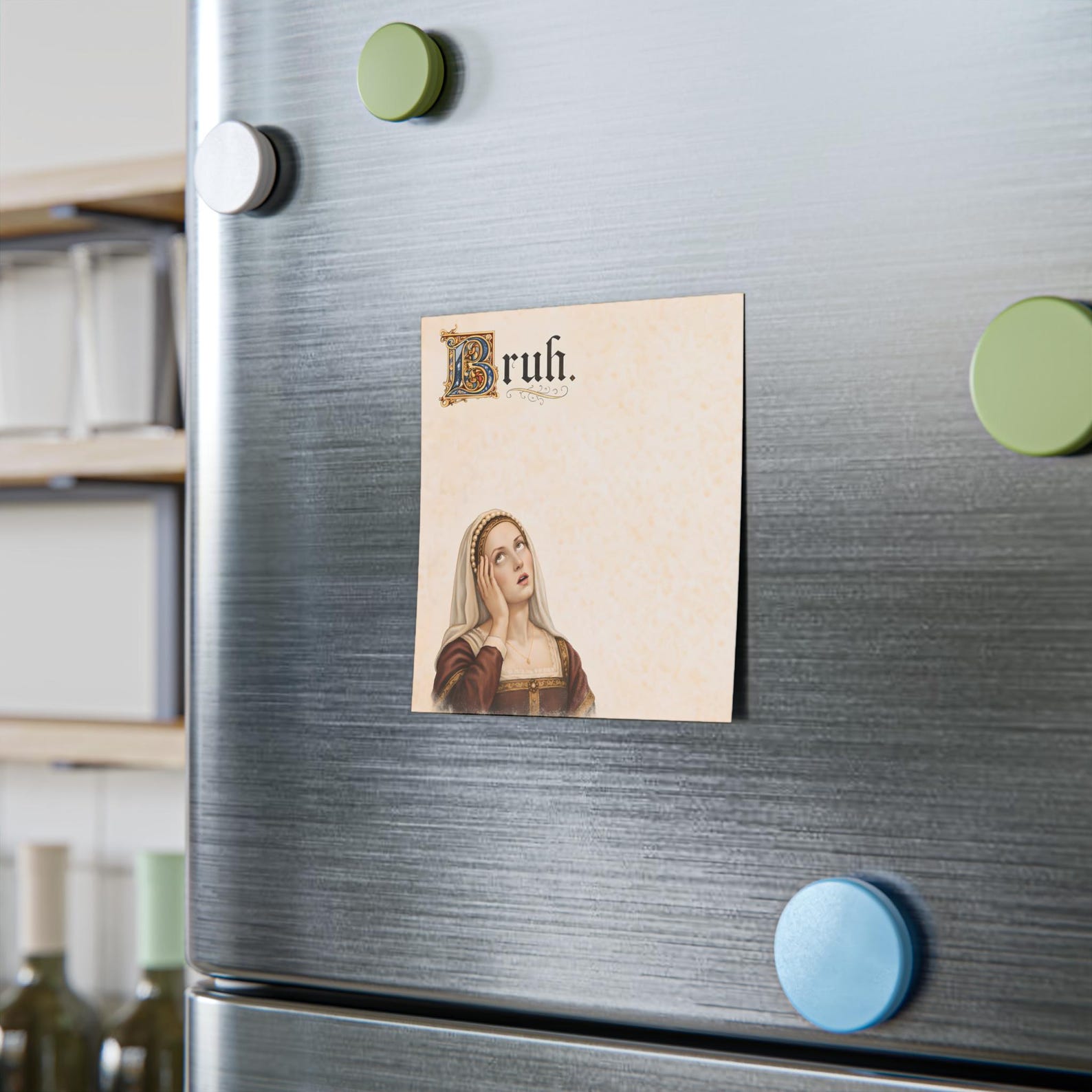 Bruh Post-it® Notes, Medieval Eye Roll Meme Sticky Notes Funny ...