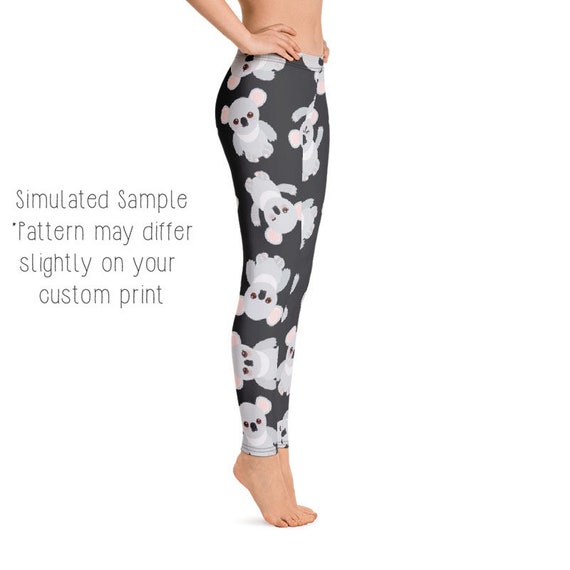 KOALA Leggings, Capri, Plus, Kids, Shorts, Joggers, Hanging, Animal,  Australia, Cuddle, Forest, Aussie, Leaves, Zoo, Wild, Claws, koala2 