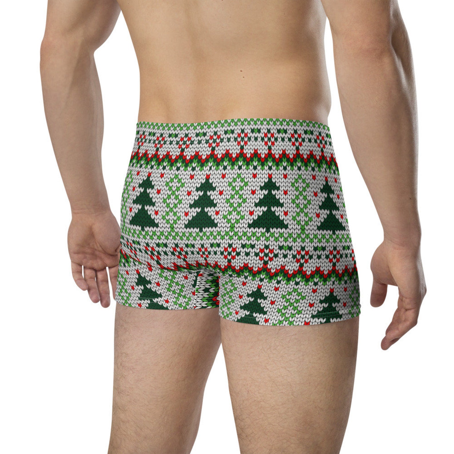 CHRISTMAS Ugly Sweater Boxer Briefs Shorts Underwear | Etsy