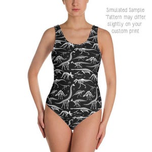 DINOSAUR Bikini, Swimsuit, Bathing Suit - Women&#39;s, Youth, Kids, Children, Swim, Summer, T-REX, Jurassic, Bones, Fossils, Dino, Extinct, ROAR