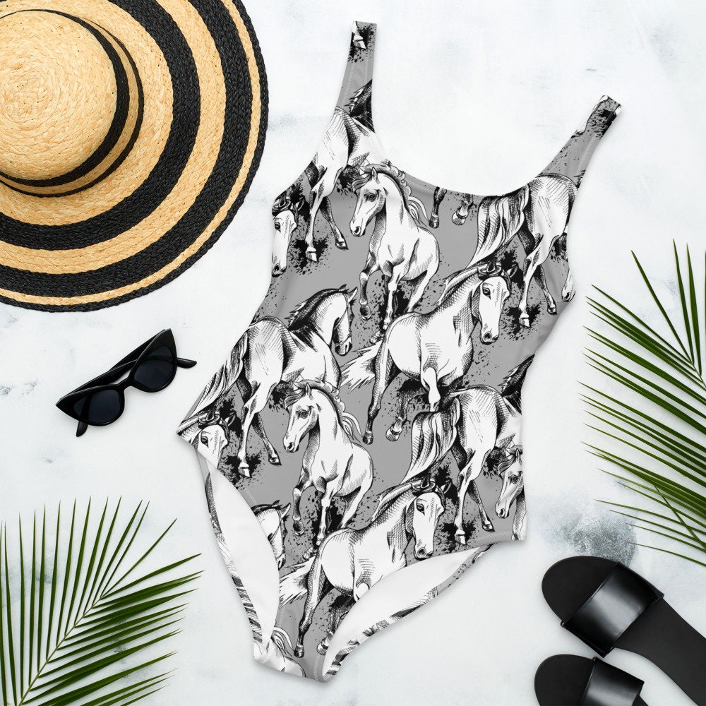 Horse Bikini Swimsuit Bathing Suit Women's Youth Etsy