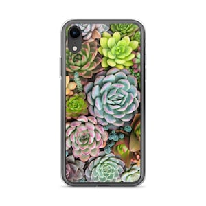 Succulent Phone Case, Cover - Apple iPhone, Samsung Galaxy, Flexi Case, Tough Case, Biodegradable Case, Credit Card or ID Card Holder Case