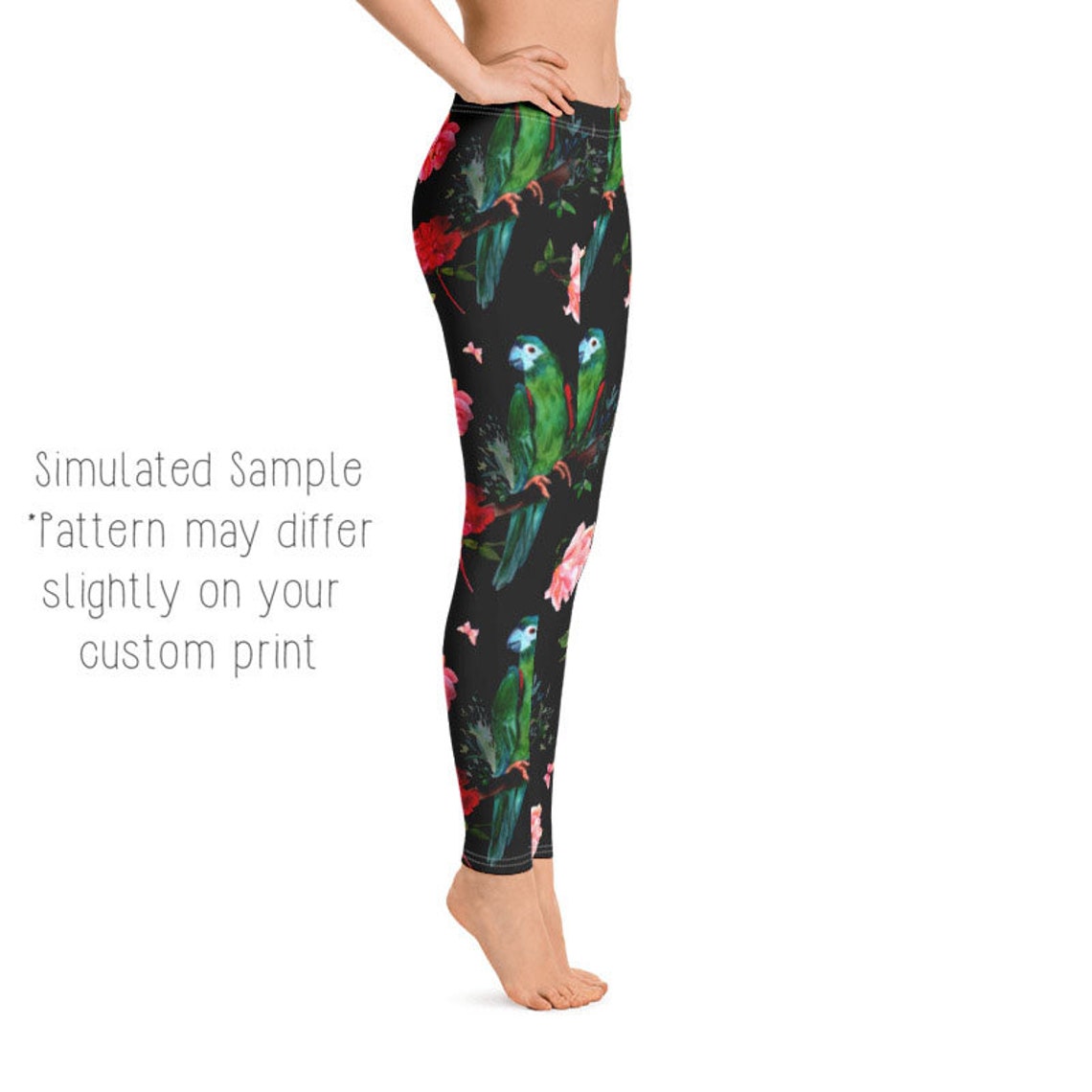 nike parrot leggings
