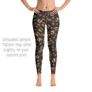 COFFEE BEANS Leggings, Capri, Plus, Kids, Shorts, Joggers, Coffee addict, Caffeine, Mocha, Latte, Java, Cafe, Roaster, Barista -CoffeeBeans1